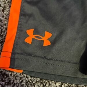 Under Armour Orange and Gray Athletic Shorts